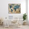Stupell Industries Vintage Abstract World Map Design Canvas Wall Art
